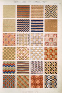 エジプトの第6、プレートIX、オーエンジョーンズ（1809-1868）による「装飾の文法」から 作： Owen Jones